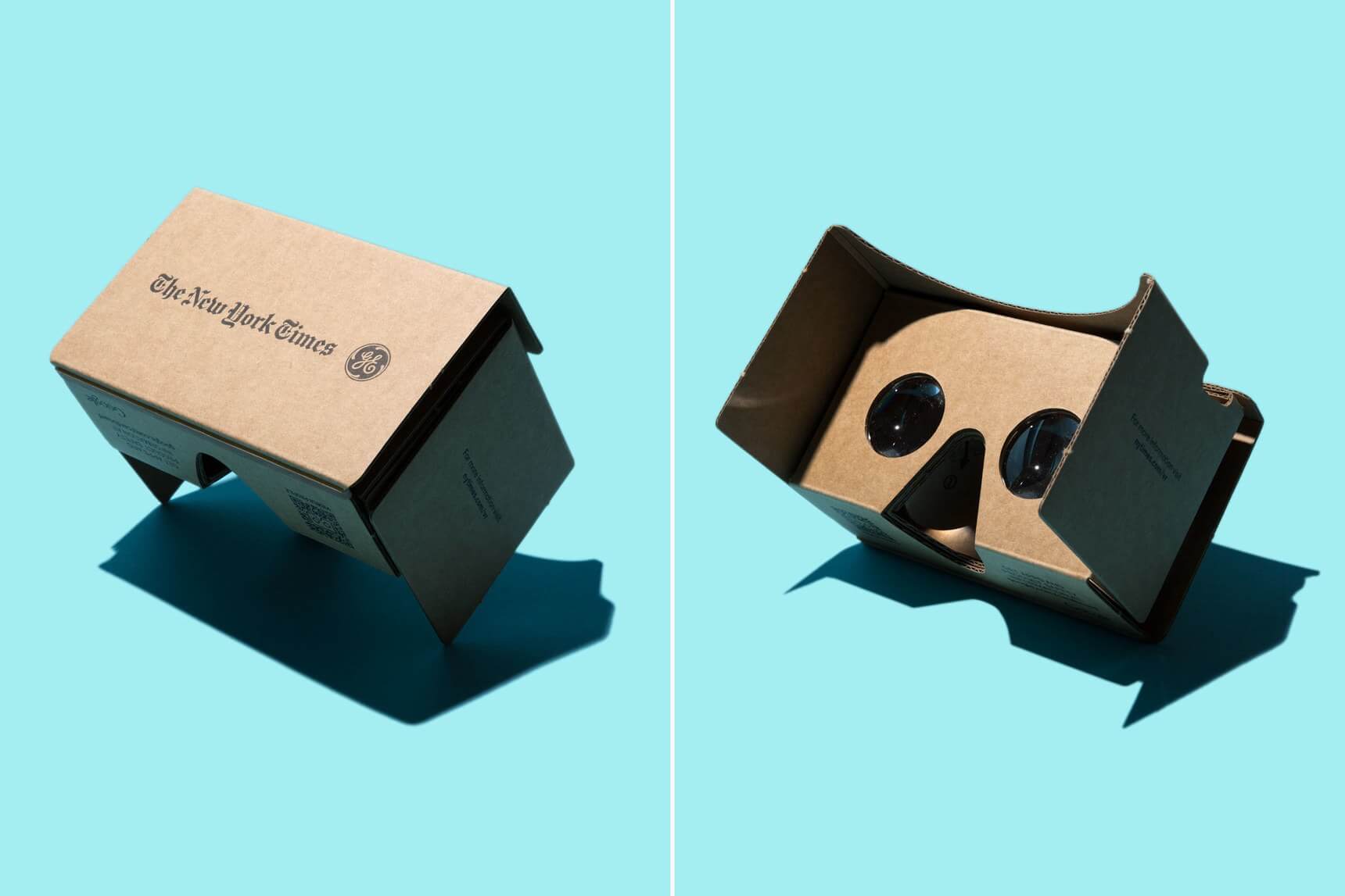 New York Times/GE Cardboard virtual reality viewer collaboration via WIRED